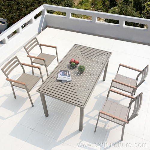 Outdoor Aluminum Alloy Garden Table And Chairs